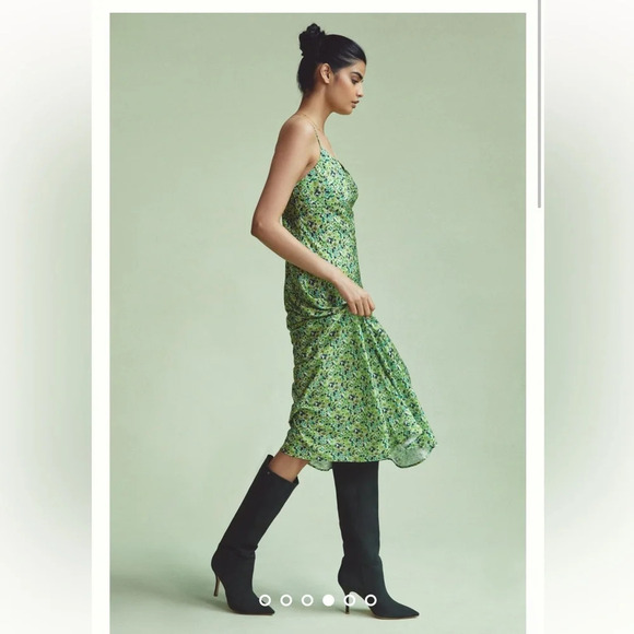 Favorite Daughter The Envy Slip Dress Green Floral Size M, L - Picture 13 of 15